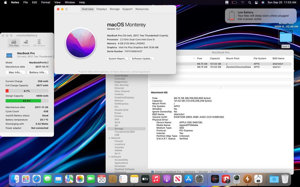 Ноутбук MacBook Pro 13” 2017 i5 8/128GB • ГАРАНТІЯ • СТАН 9.7/10 113845