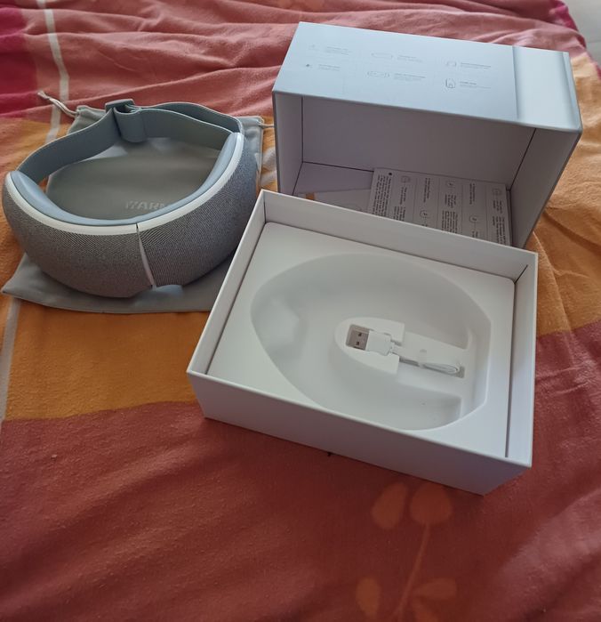 Masażer do relaksacji, pomaga na bóle migrenowe z funkcją podgrzewania