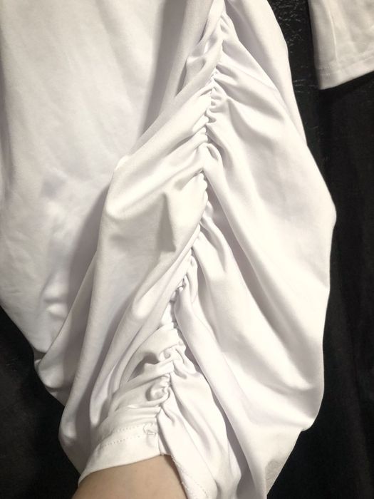 Vestido Branco Justo com Franzido | SHEIN | Tamanho S