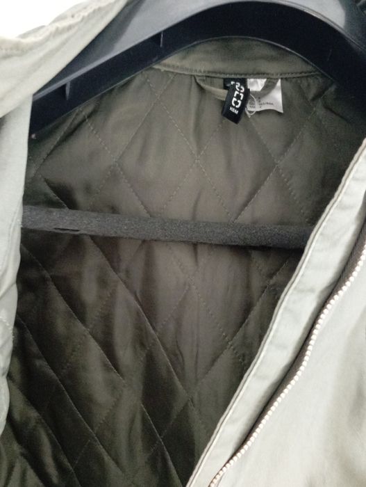 Kurtka damska parka oliwkowa khaki r S