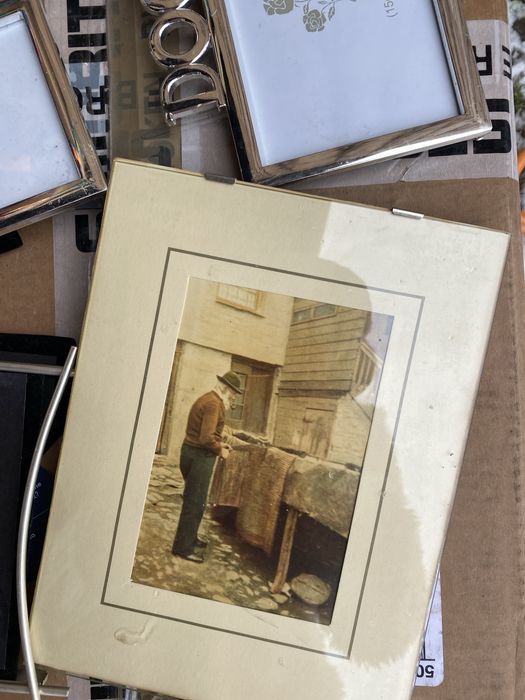 25 ramek srebrne szklane ramki cena za wszystkie