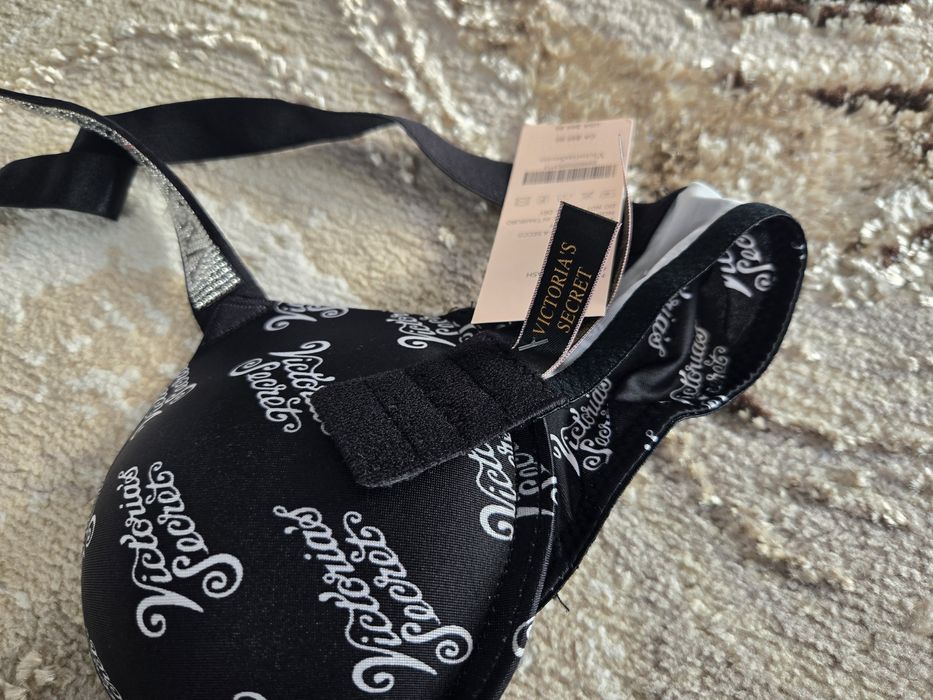 Zestaw Victoria secret czarny z napisami