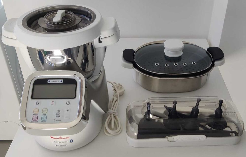 Robot de Cozinha Moulinex i Companion HF900110 com panela a vapor