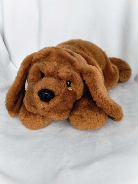 Maskotka pluszowy piesek brązowy Bloodhound pies Keel Toys essa dog