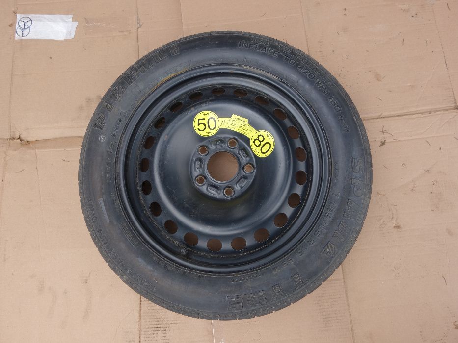 KOŁO Dojazdowe Zapasowe FORD FOCUS MONDEO C-MAX VOLVO C30 V50 V40 16