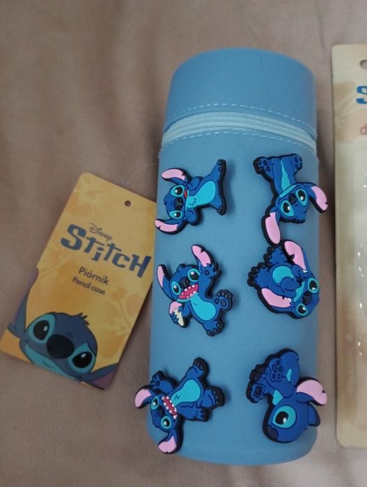 Zestaw Stitch - piórnik+ gumki