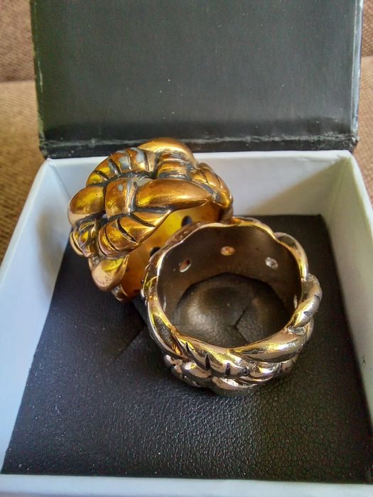 Pierścionki a'la obrączki komplet 2szt