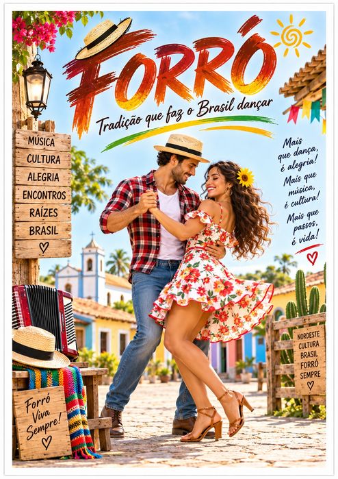 Poster novos vários tipos de dança