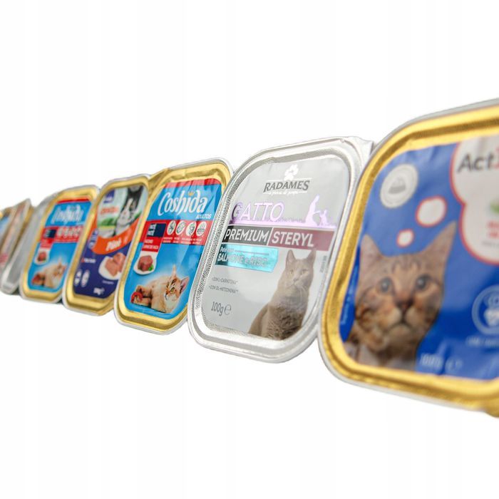 102Szt X 100G/85G Karma Mokra Dla Kota  Tacka Pasztet Pakiet Mix