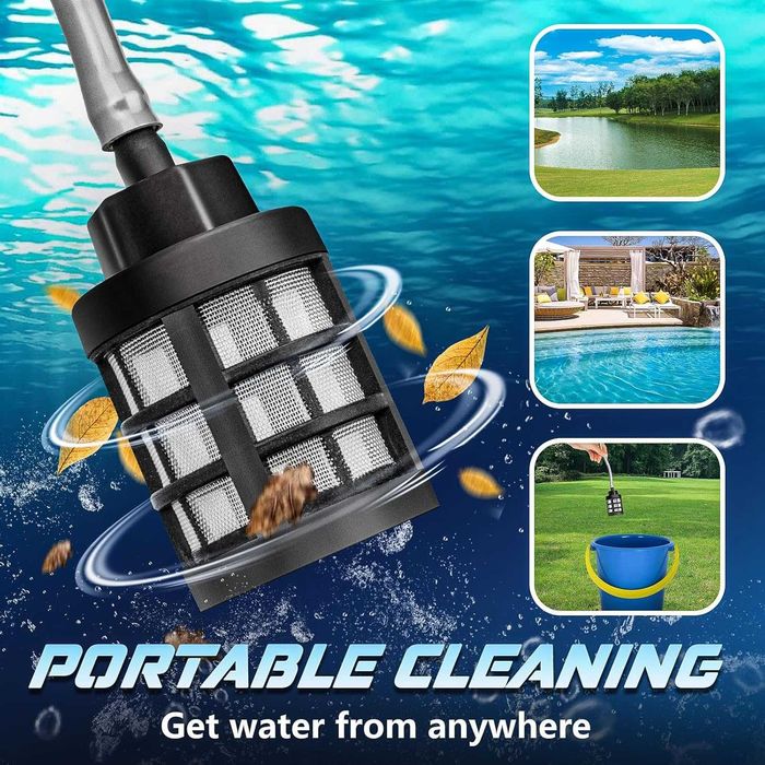 Akumulatorowa myjka wysokociśnieniowa 60bar, z 2 akumulatorami 4000mAh