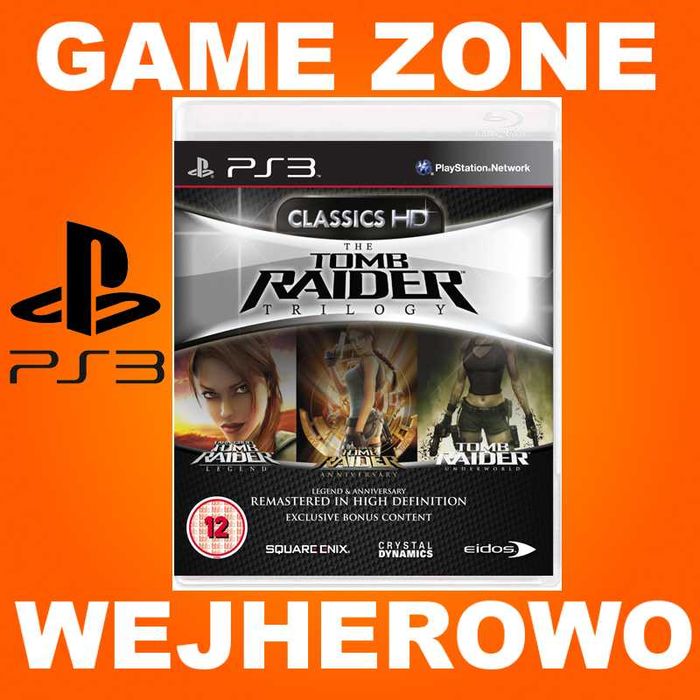 Tomb Raider Trilogy PS3 + PS3 Slim = 3 gry ! SKLEP Wejherowo