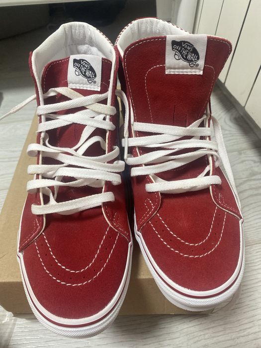 Замшевые мужские высокие кеды vans old skool оригинал, размер 43