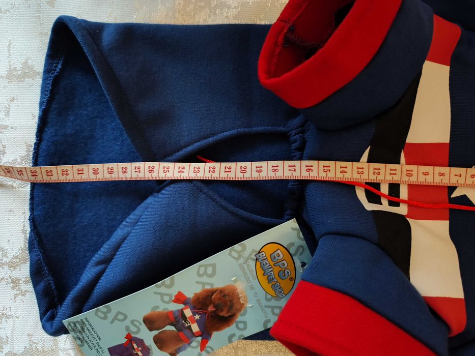 Roupa para Cão - azul e Vermelha - Tamanho XL