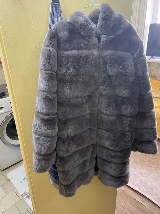 Шуба натуральний мех кролик