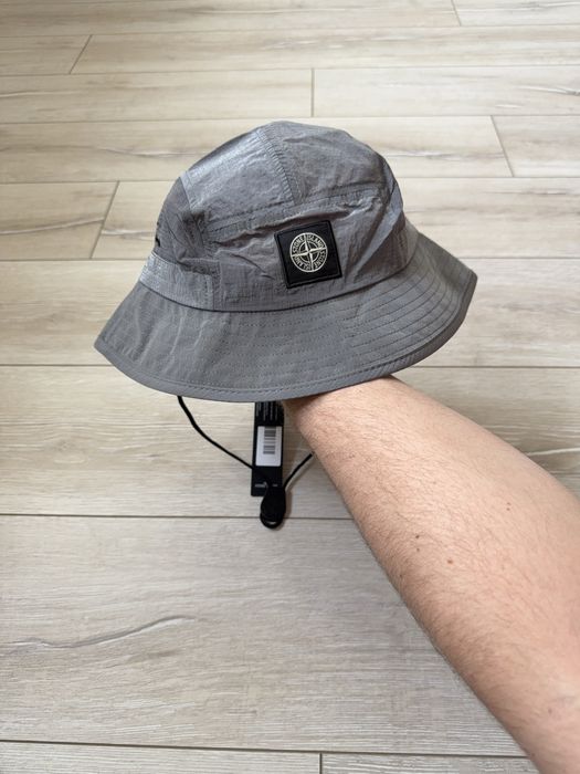 Сіра панама Stone Island / панамп стон айленд