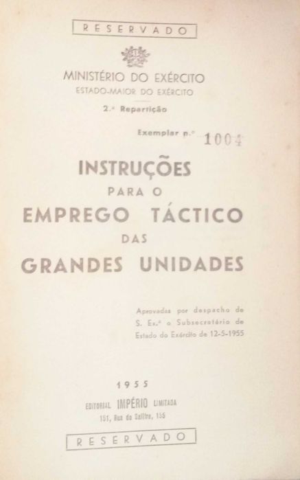 Instruções para o emprego táctico das grandes unidades