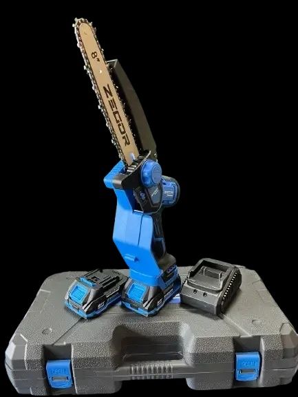 Акумуляторна ланцюгова пила Zegor CSAX-21BL-8 з кейсом