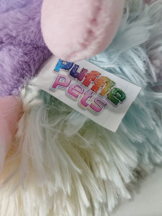 Maskotka jeżyk piłka Puffle pets tęczowy pastelowy