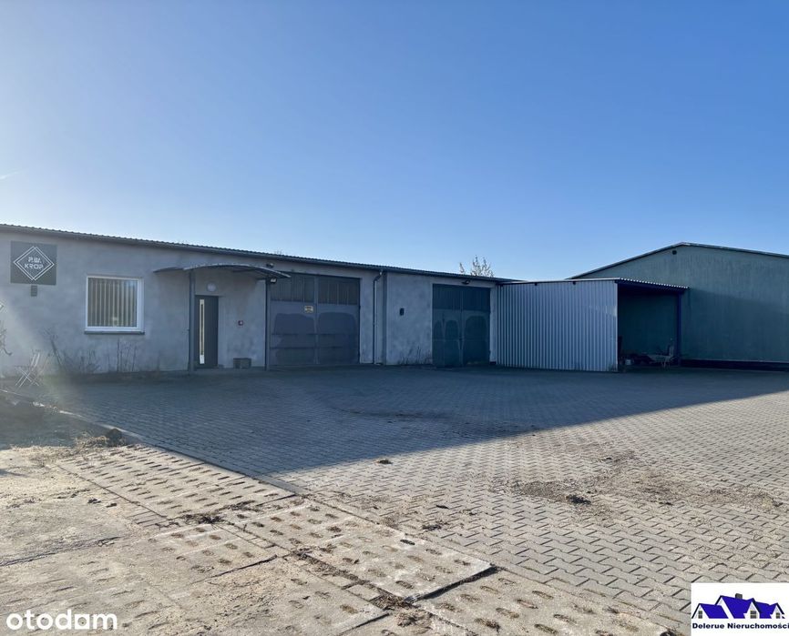 Hala produkcyjna, pomieszczenia socjalne i biuro