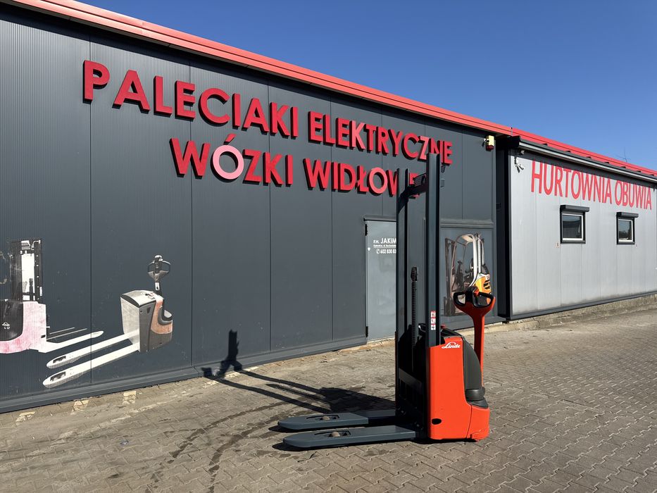 Paleciak elektryczny Linde 200 cm 1000 kg 2017 r jak Nowy Linde L 10