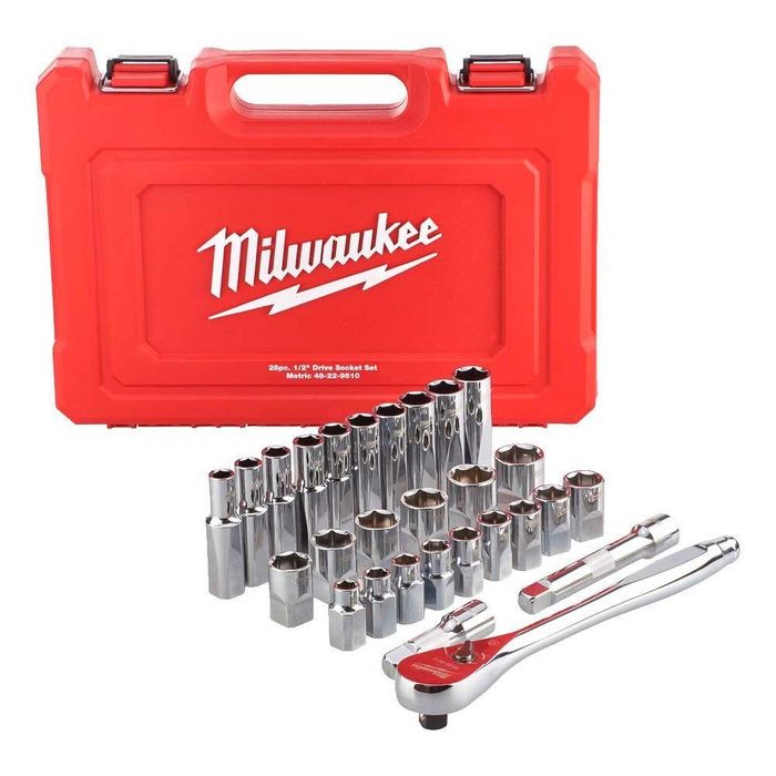 Набір метричних головок Milwaukee 1/2" 28 шт (4932471864)