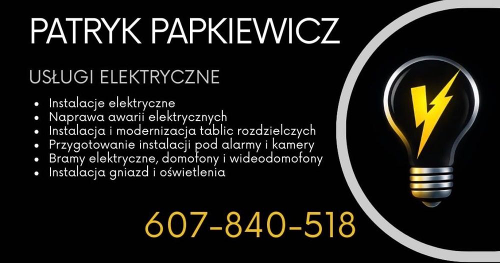 Elektryk-Profesjonalne usługi elektryczne