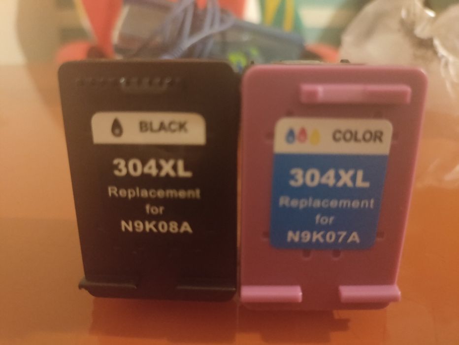 2 tinteiros usados compatíveis com HP n°304 (Ler descrição)