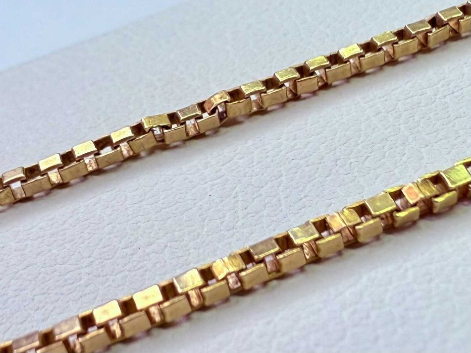 Łańcuszek złoty 585 Kostka | waga 5,84g | dł. 54cm | UŻYWANY |