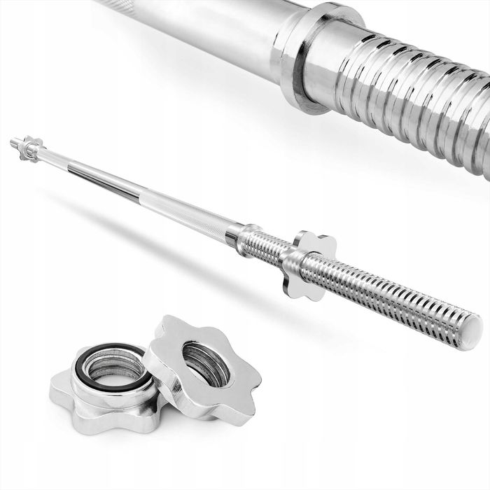 Gryf Prosty stalowy sztanga 150cm 25mm pełny gryf siłownia obciążenie