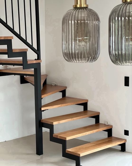 Schody drewniane , stalowe loft