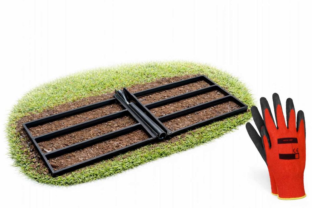 niwelator do gleby 90 cm solidny stalowy reczny