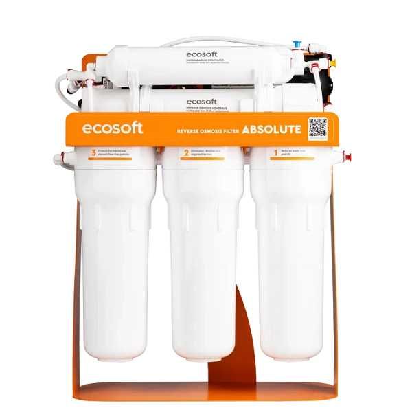 Фільтр зворотного осмосу Ecosoft Absolute з мінералізатором з помпою на станині (MO675MPSECO)