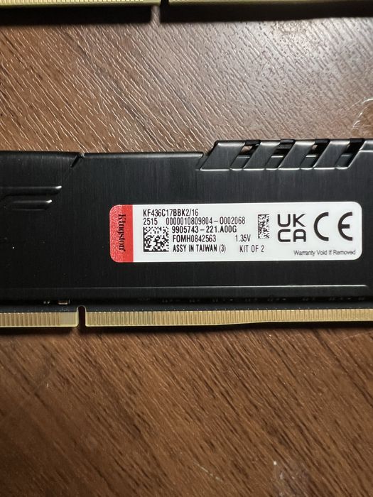 Оперативна память kingston fury beast 3200 2x8