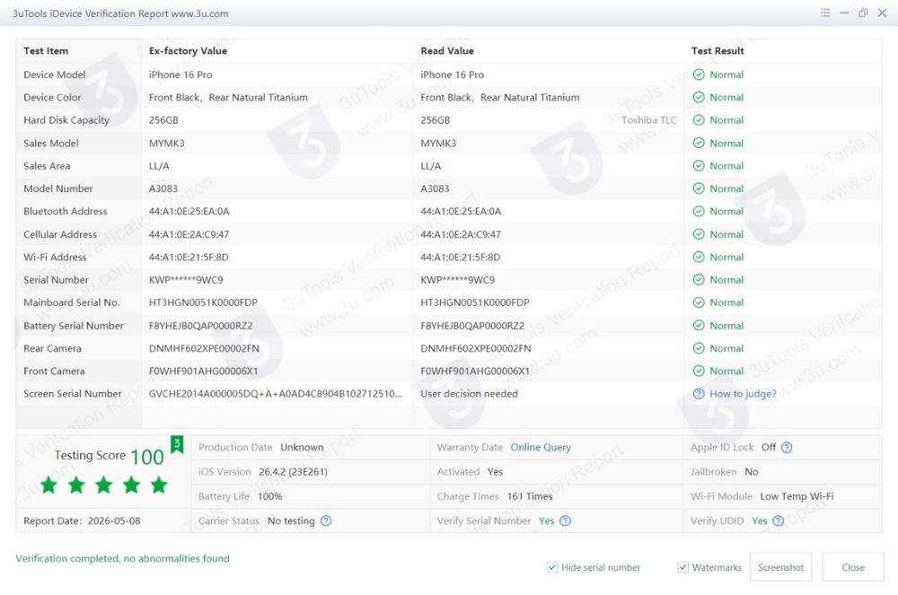 580$ iPhone 15 pro 256Gb eSIM 85% батарея