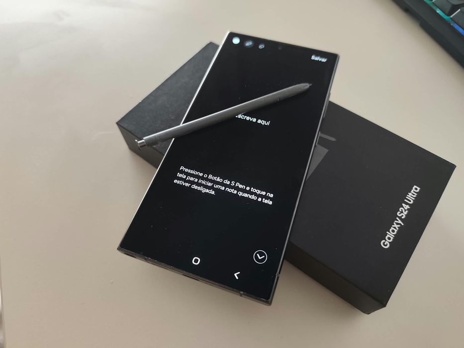 Samsung Galaxy S24 Ultra 512GB Preto – Muito bom estado, garantia até 01/2028