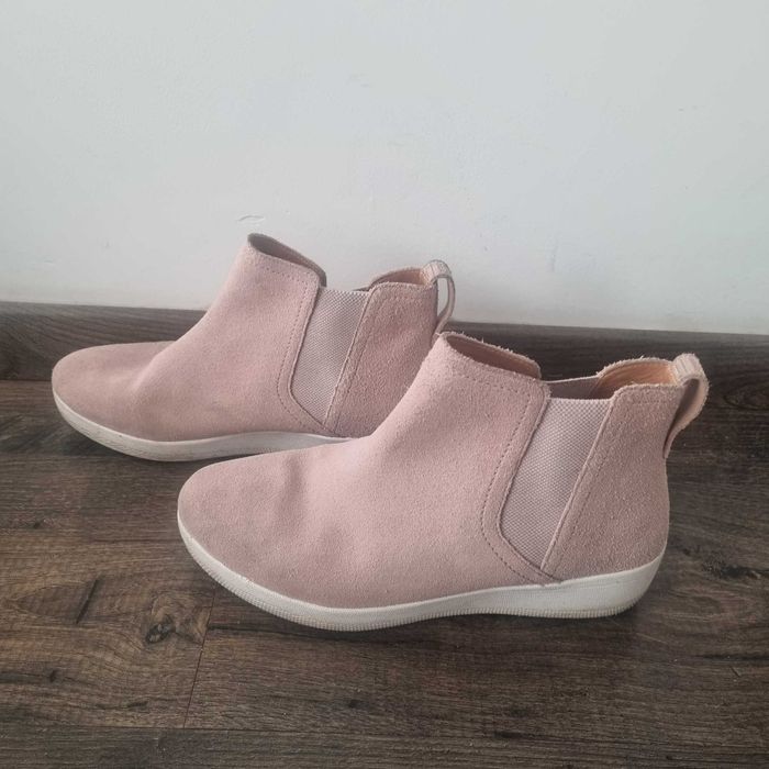 Botki r.39 pudrowy roz wygoda