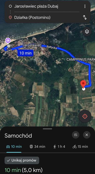 Działka 755m Jezierzany 5 km od Jarosławca - Widok 6