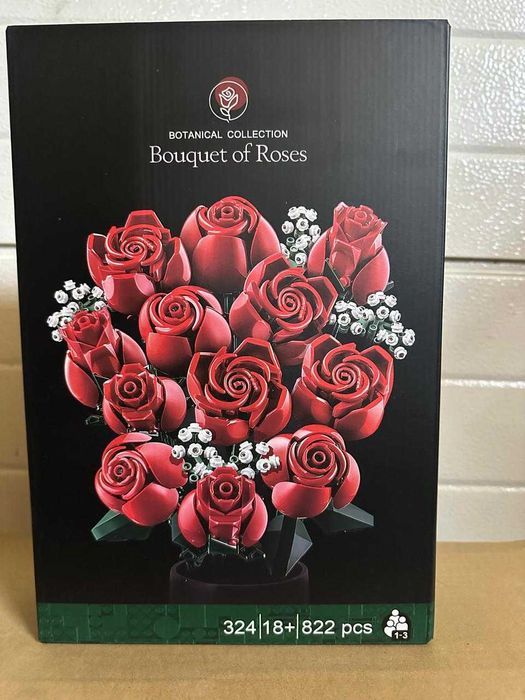 Букет Роз - Конструктор Botanical Collection 822 деталі сумісні з Lego(Код 1001)