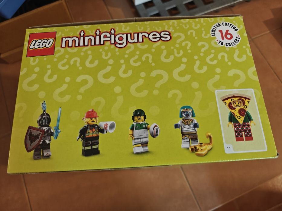 Caixa Display Original LEGO Minifigures Série 19 (71025) - Vazia c/ Divisórias