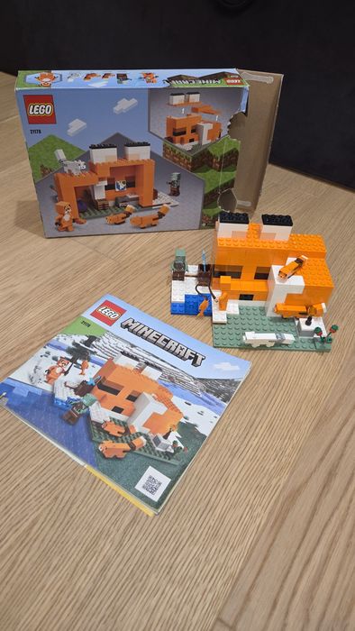 Minecraft Lego 21178 siedlisko lisów