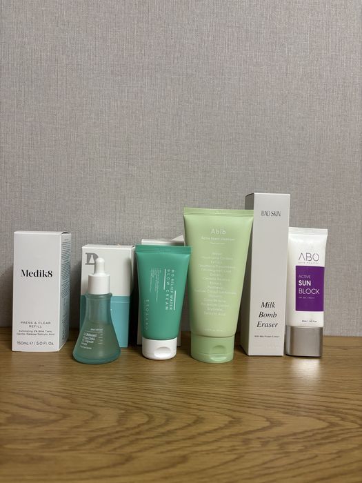 Abib, Dr different, Medik8, Bad skin