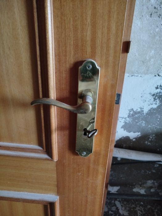 Lote de 8 Portas Interiores em Madeira (Estilo Clássico) com Ferragens