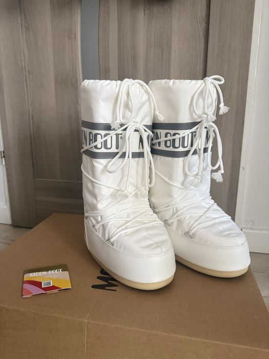 Moon boot śniegowce białe