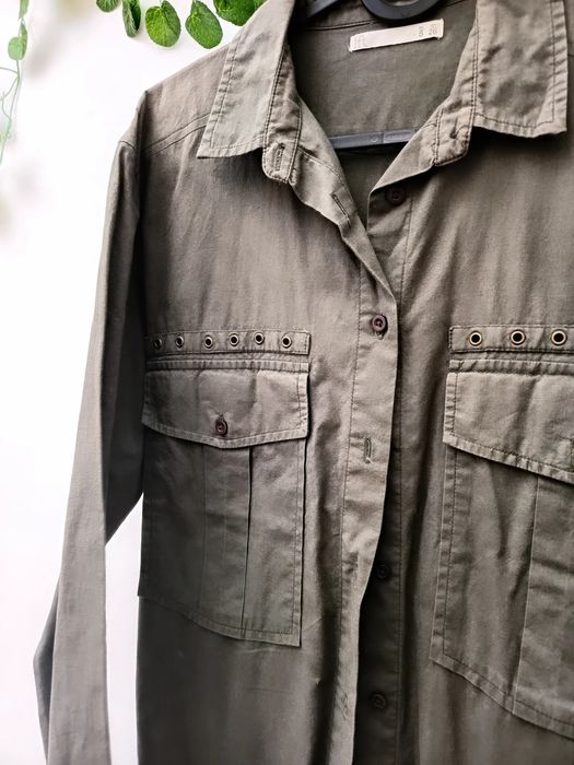 Camisa Caqui Comprida