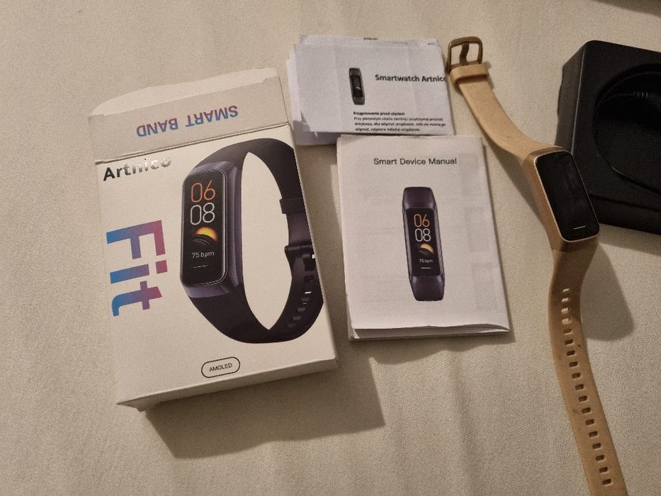 Smartwatch Pro Zegarek Damski Elegancki Złoty Kroki Tętno Menu  Polski