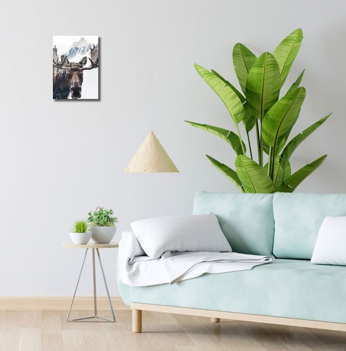 Obraz 20x30cm Łoś Duch Lasu