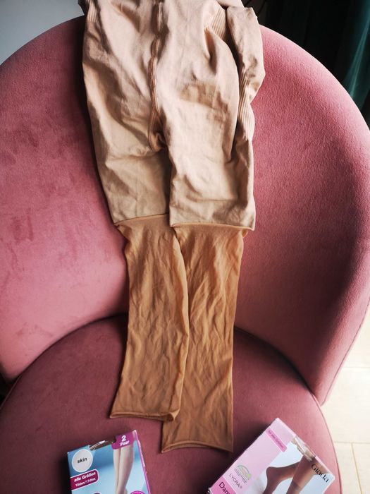 Zestaw rajstopy do rybaczek oraz 7x podkolanówki nowe r. uniwersalny