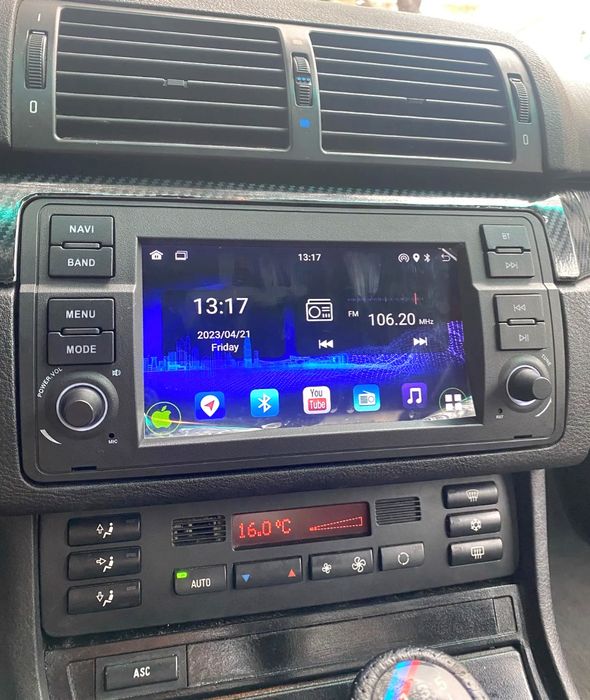 Rádio Android 14 com GPS BMW E46 (Artigo Novo)