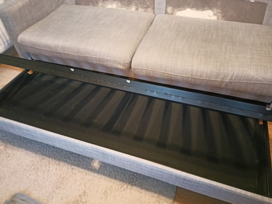 Sofa Karlstad Ikea rozkładana zdejmowane pokrycie + podnóżek