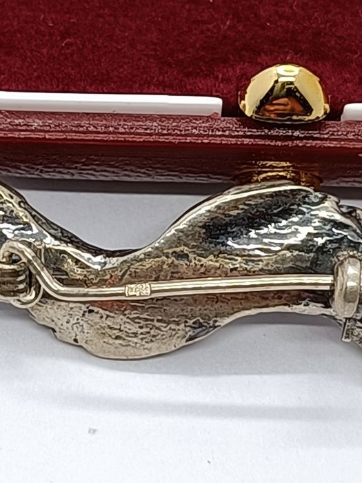 Pokaźna broszka ze srebra, srebro 925 G-5